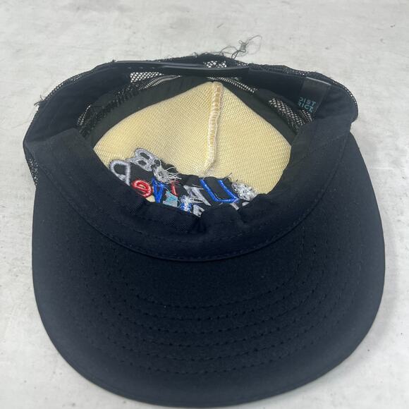 Bud Light #UpForWhatever Snapback Trucker Hat White Black Mesh Cap Beer Promo - Picture 6 of 14